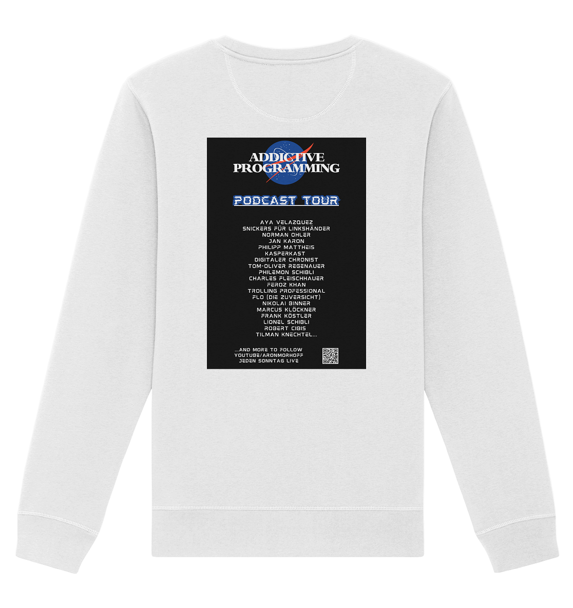 Addictive Programming Meme Flat Earth - Organic Basic Unisex Sweatshirt