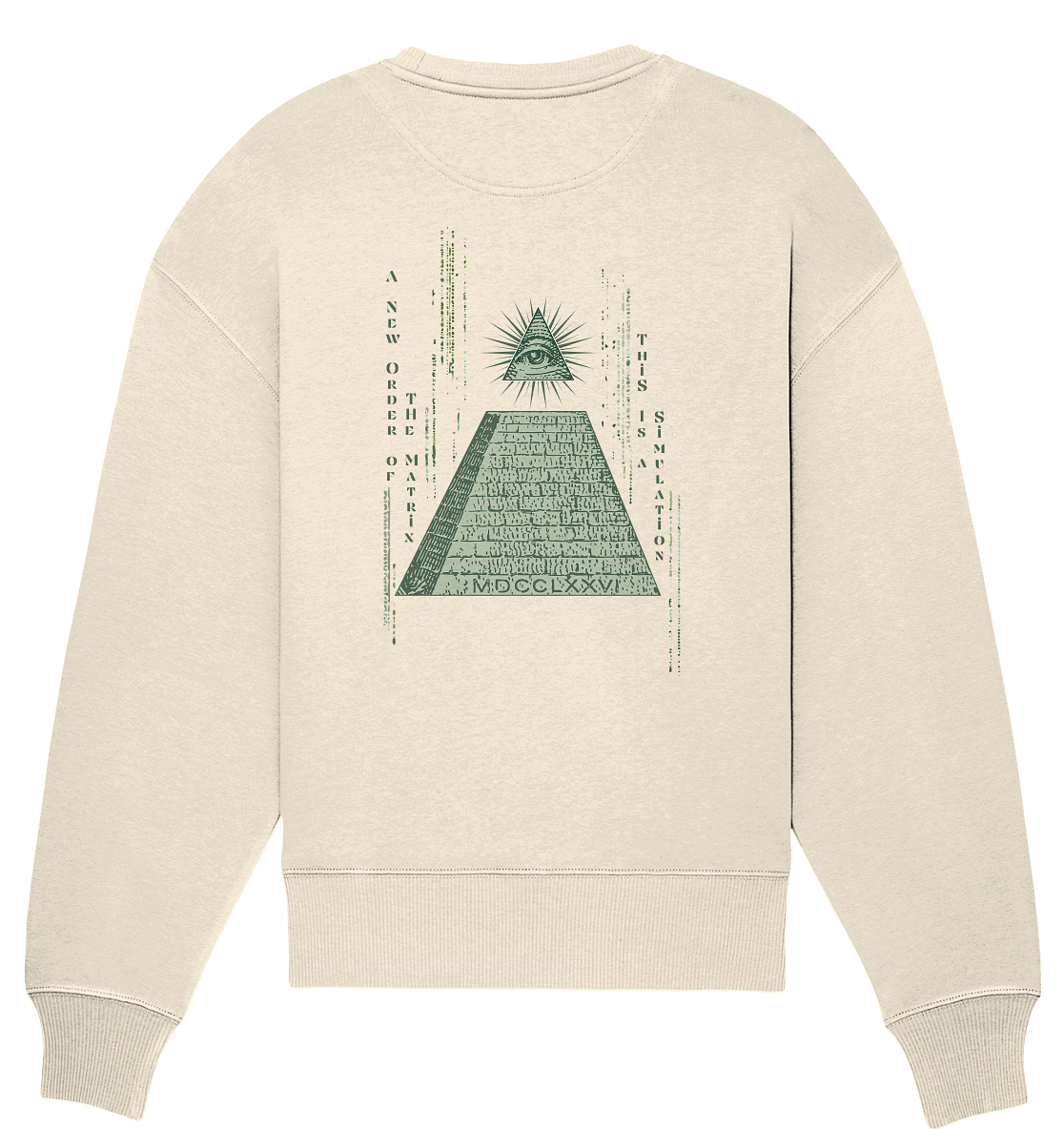 This Is a Simulation - Organic Oversize Sweatshirt